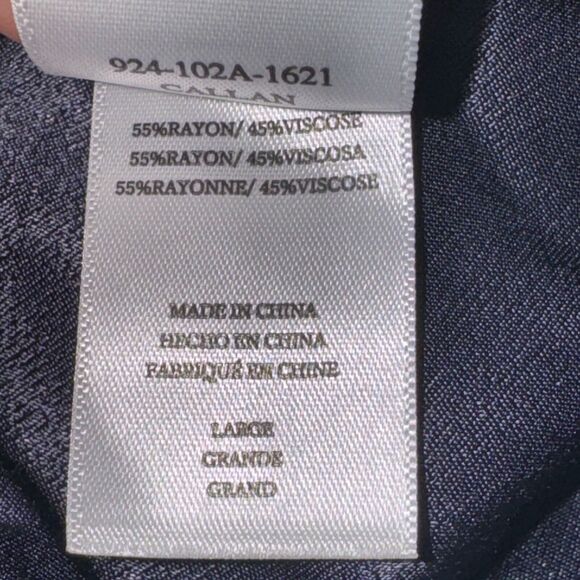 Rails Callan Jumpsuit Women's Size L Azure Blue Leopard Print Pockets Tie Waist - Picture 8 of 8